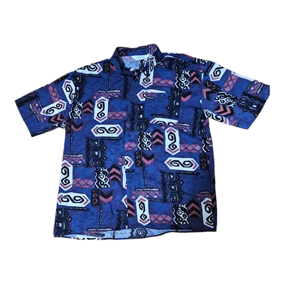 Esquire Other - ESQUIRE Vintage Men's Button-down Aztec Pattern